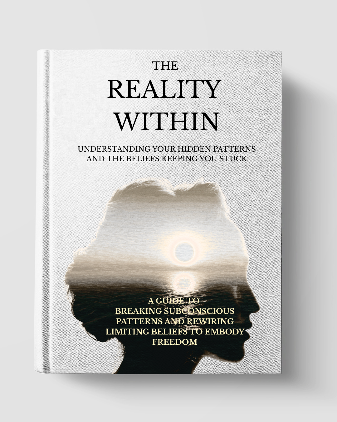 Book titled 'The Reality Within' on a light gray background

